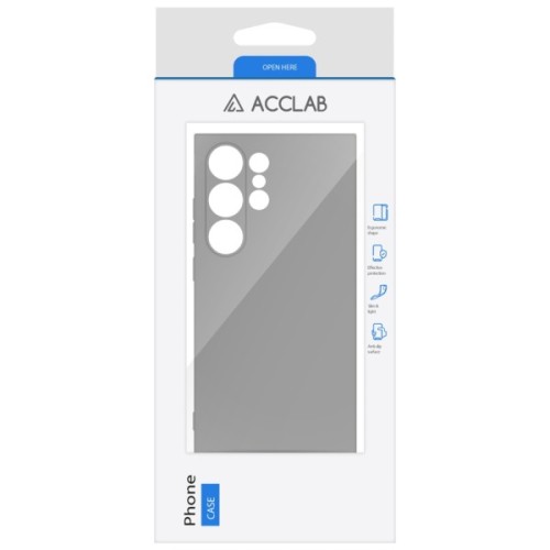 Чохол до мобільного телефона ACCLAB Silicone Case Samsung Galaxy S24 Ultra Gray (1283126602139)