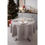 Скатертина Прованс святкова кругла Перлина Silver Dх180 (037606)