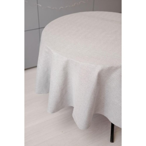 Скатертина Прованс святкова кругла Перлина Silver Dх180 (037606)