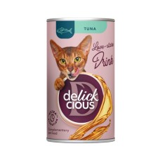 Вологий корм для кішок Delickcious Напій з тунцем 140 г (4820269141544)