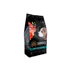 Сухий корм для собак Savory Puppy rich in Fresh Turkey and Chicken 1 кг (4820232630280)
