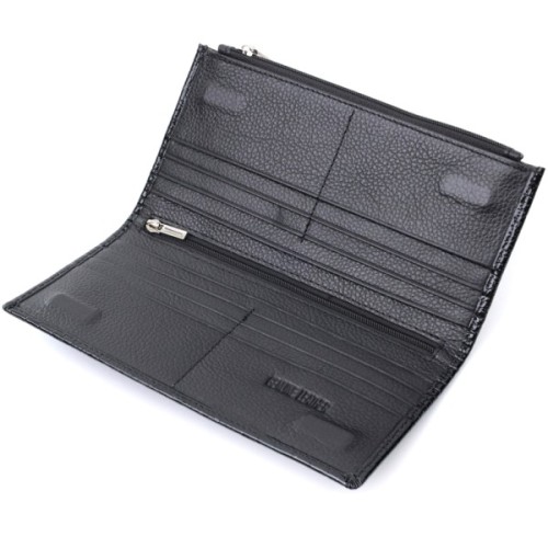 Гаманець ST Leather З натуральної шкіри Чорний (22716)