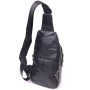 Сумка Vintage Через плече з натуральної шкіри Чорна (21397)