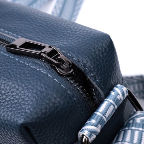 Сумка Vintage З натуральної шкіри Синя (22605)