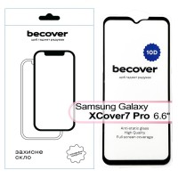 Скло захисне BeCover Samsung Galaxy XCover7 Pro SM-G766B 10D Black (713554)