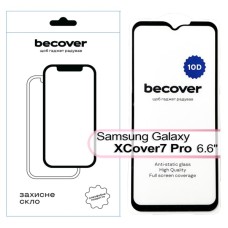 Скло захисне BeCover Samsung Galaxy XCover7 Pro SM-G766B 10D Black (713554)