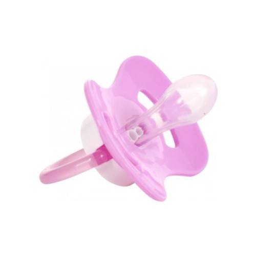 Пустушка Baby Team силіконова,класична, 0+ міс (3007_рожевий)