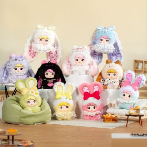 М'яка іграшка Pop Top з кільцем- сюрприз Hi TOY Nommi Зайченята (HC023)