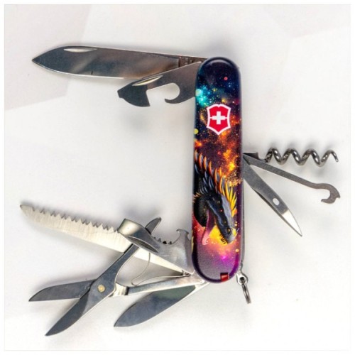 Ніж Victorinox Huntsman Zodiac 91 мм Зірковий дракон (1.3713.3_Z3220p)