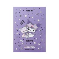 Кольоровий папір Kite А4 двосторонній Kuromi (15 аркушів/15 кольорів) (HK24-250-2)