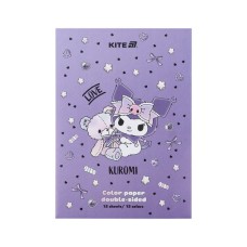 Кольоровий папір Kite А4 двосторонній Kuromi (15 аркушів/15 кольорів) (HK24-250-2)