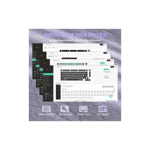 Клавіатура Attack Shark X820 Ultra RGB WirelessBluetooth/USB UA Lavender (X820ULTRAGA_AS)