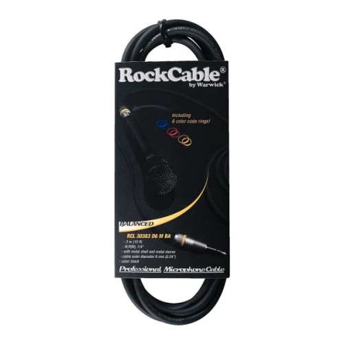 Мікрофонний кабель RockCable Microphone Cable - XLR (m) / TRS Jack 3m (RCL 30383 D6 M BA)