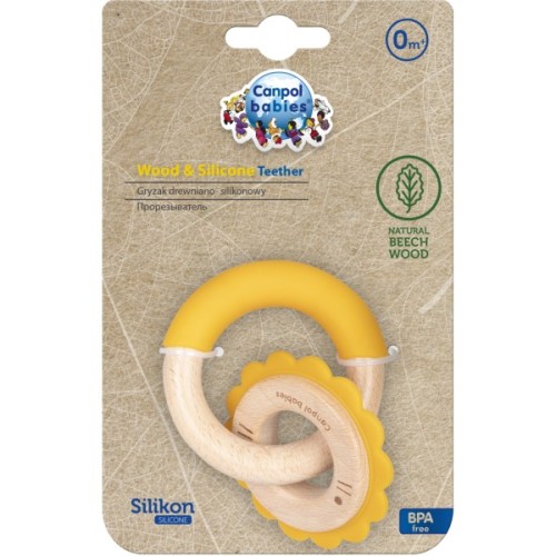Прорізувач Canpol babies дерев'яно-силіконова Лев (80/300)