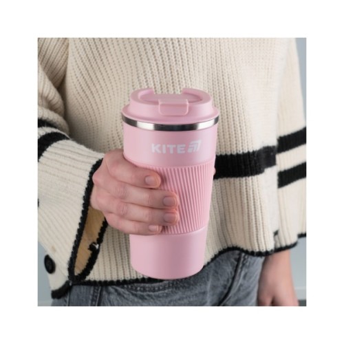 Термокружка Kite 510 мл рожева (K25-458-3)