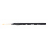 Пензлик для малювання Santi синтетика Sensation, коротка ручка з вигином, кругла, №1 (310772)