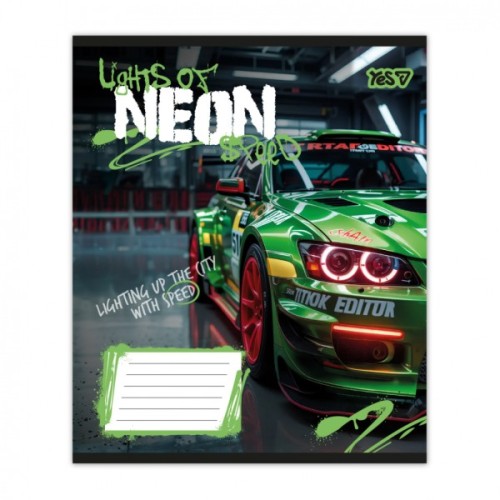 Зошит Yes Neon А5 24 аркушів лінія (768813)