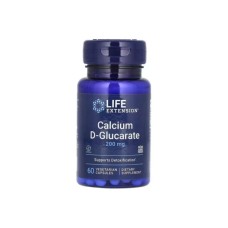 Вітамінно-мінеральний комплекс Life Extension D-глюкарат кальцію, 200 мг, Calcium D-Glucarate, 60 вегетаріанських (LEX-16516)