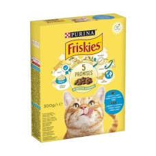 Сухий корм для кішок Purina Friskies зі смаком лосося й овочів 300 г (7613031868063)
