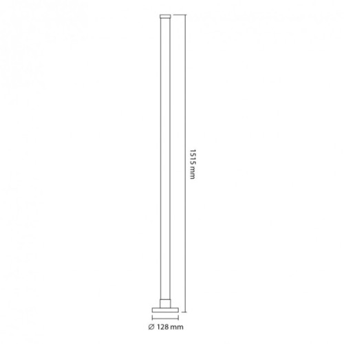 Торшер Videx підлогова RGB 10W (VL-TF20-RGB)