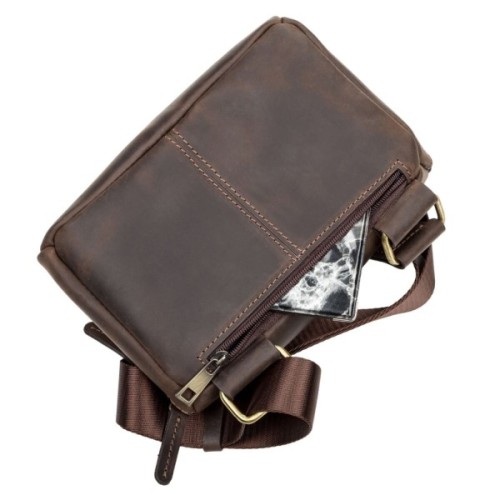 Сумка Shvigel Шкіряна Коричнева (11094)