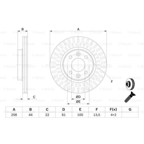 Гальмівний диск Bosch 0 986 479 A86