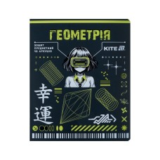Зошит Kite предметний Cyber 48 аркуші, клітинка, геометрія (K25-240-21)