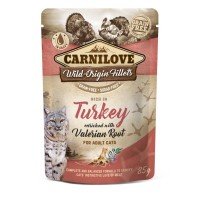 Вологий корм для кішок Carnilove індичка і валеріана 85 г (8595602537525)