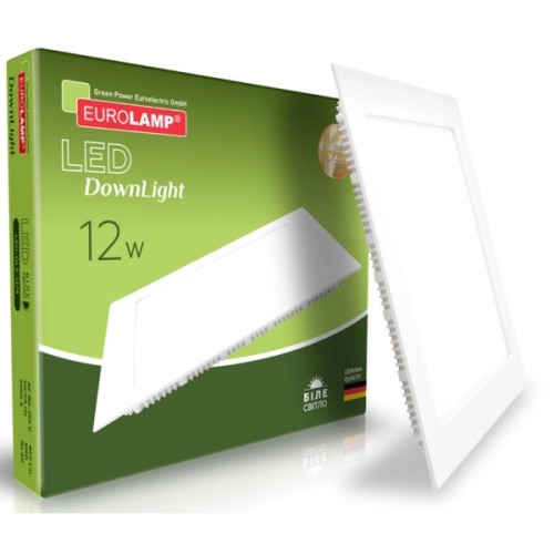 Світильник Eurolamp Downlight 12W 4000K (LED-DLS-12/4)