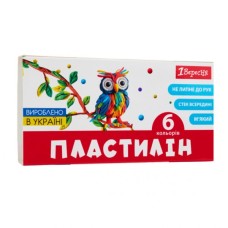 Пластилін 1 вересня Classic 6 кольорів 120 г (540653)
