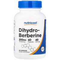 Вітамінно-мінеральний комплекс Nutricost Дигідроберберін, 200 мг, Dihydroberberine, 60 капсул (NCS57236)