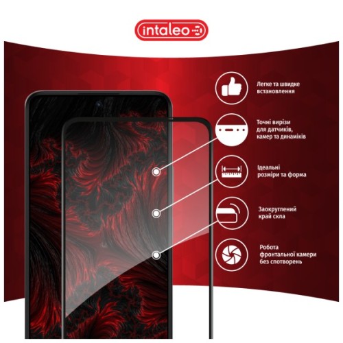 Скло захисне Intaleo Full Glue Xiaomi Redmi Note 14 5G Black (1283126599460)