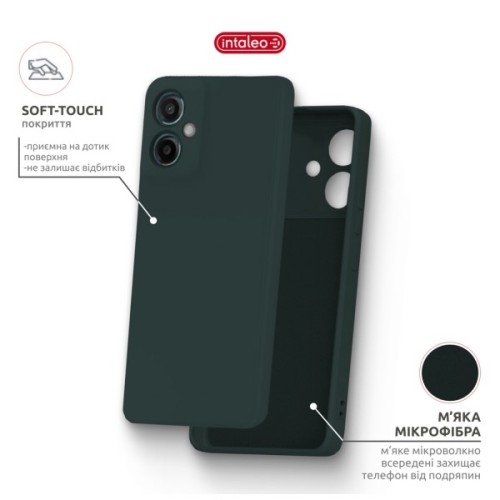 Чохол до мобільного телефона Intaleo SoftShell Moto G55 Dark Green (1283126632396)