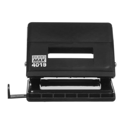 Діркопробивач Buromax пластиковий, до 20 аркушів, 120 х 88 х 76 мм, чорний (BM.4019-01)