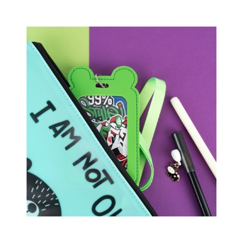 Бейдж Kite вертикальний на шнурку, зелений (K24-296-2)