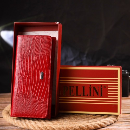 Гаманець Canpellini З натуральної шкіри Червоний (21609)