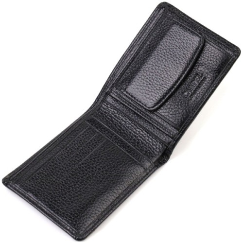 Гаманець Canpellini З натуральної шкіри Чорний (21875)