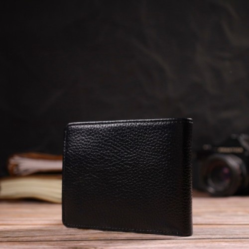 Гаманець Canpellini З натуральної шкіри Чорний (21875)