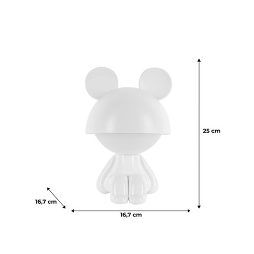 Нічник Kite Світильник LED з акумулятором Cute Mouse, білий (K25-316-2-1)