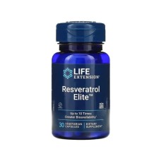 Вітамінно-мінеральний комплекс Life Extension Ресвератрол, Resveratrol Elite, 30 вегетаріанських капсул (LEX-22106)