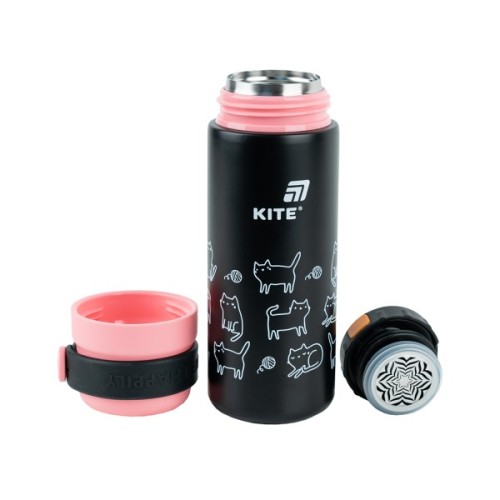 Термос Kite 500 мл, чорний (K25-1222-3)