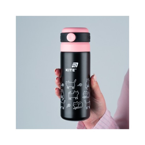 Термос Kite 500 мл, чорний (K25-1222-3)