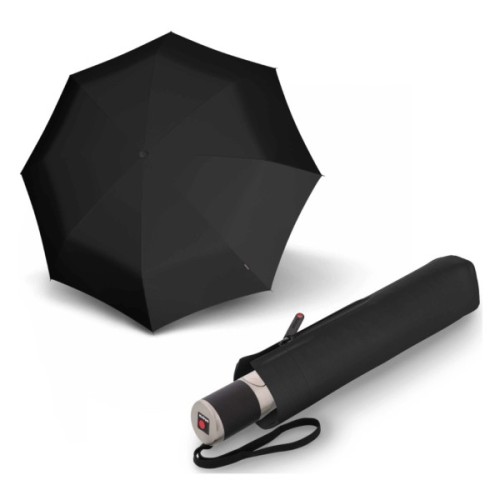 Парасоля Knirps C.241 Chrome Matt Duomatic Black автомат складана (Kn95-8241-1000)