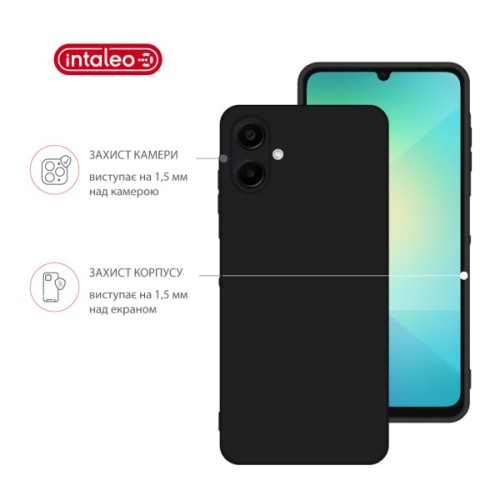 Чохол до мобільного телефона Intaleo Silicone Samsung Galaxy A06 Black (1283126599934)