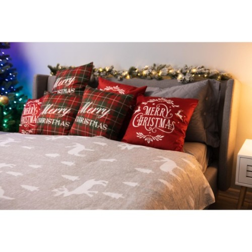 Плед Ardesto Christmas Fleece 130x160см, 100% поліестер, олені (ART0716PB)