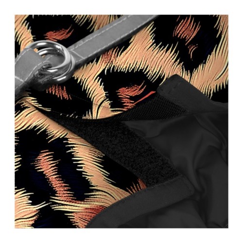 Шлея для собак WAUDOG Clothes м'яка з QR адресником "Леопард" S1 (227-4066)