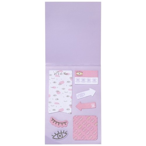 Папір для нотаток Yes з липким шаром Donna в наборі, 8x20 аркушів (170278)