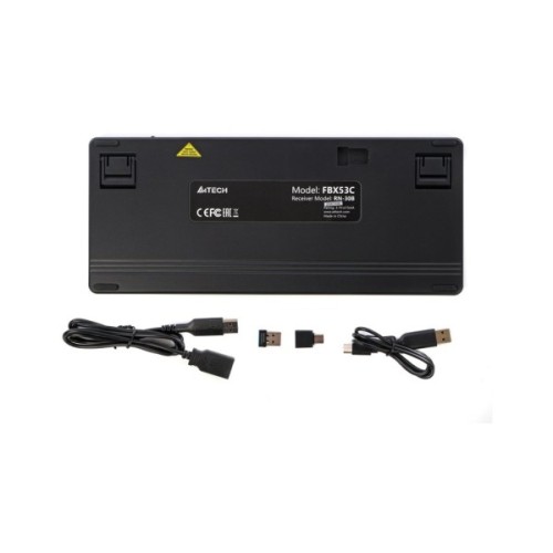 Клавіатура A4Tech FBX53C Wireless/Bluetooth UA Black (4711421001908)