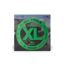 Струни для гітари D'Addario XL ProSteels Extra Super Light (8-38) (EPS530)