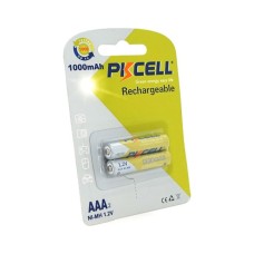Акумулятор PkCell AAA R03 1000mAh 1.2V NiMH Rechargeable Battery, 2шт/бл (PC/AAA1000-2BR)